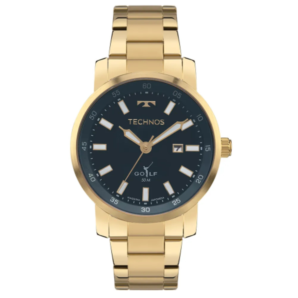 Relógio Technos Masculino Golf Dourado - 2115TXV/1A
