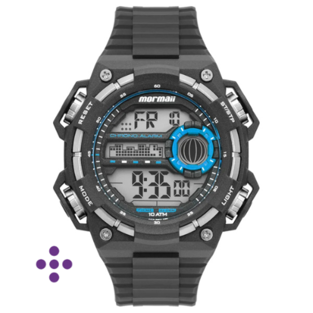 Relógio MORMAII masculino digital cronógrafo MO14639/8P