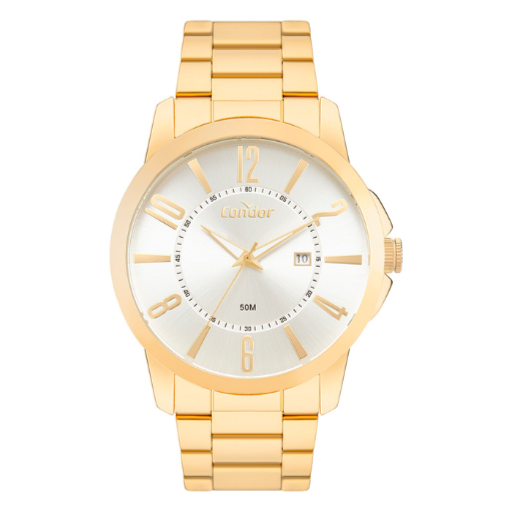 Relógio Condor Masculino Dia A Dia Dourado - CO2115MXB/4K