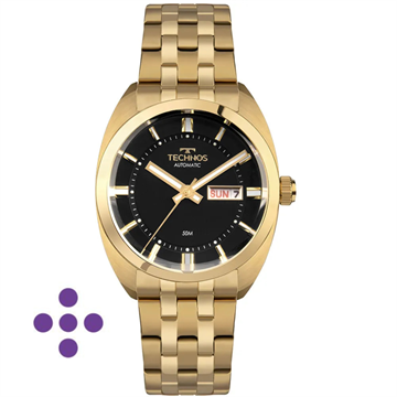 Relógio Technos Masculino Automatico Dourado 8205OR/1P