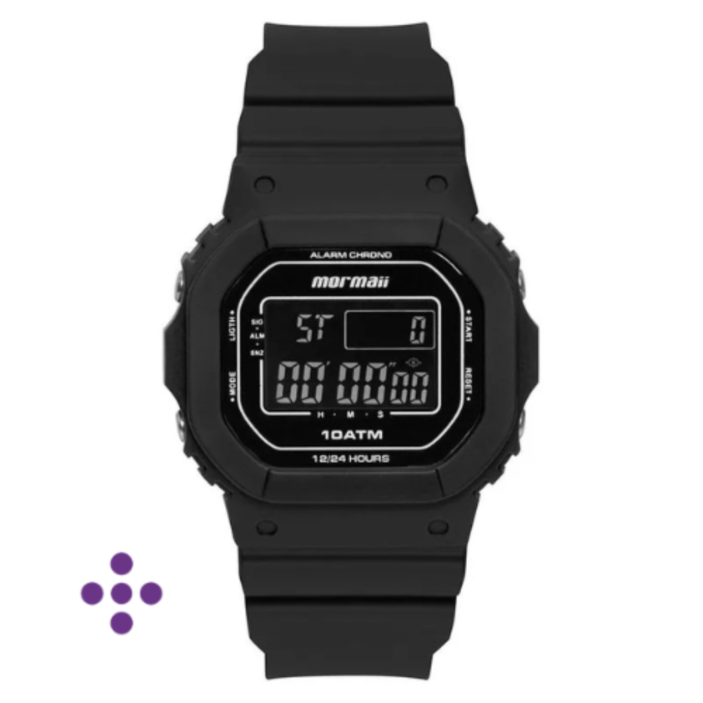 Relógio digital Mormaii action preto mo0300jb/8p
