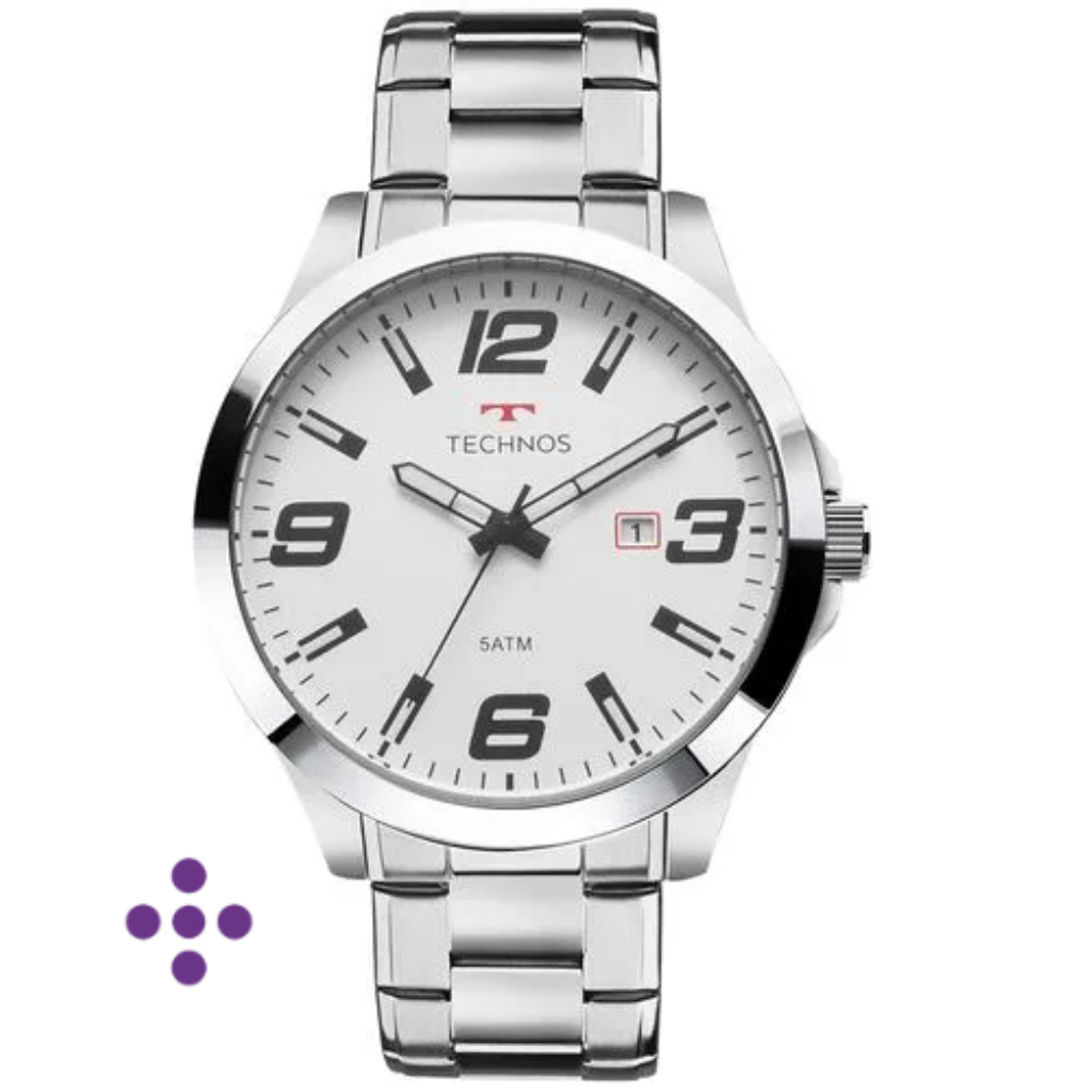 Relógio Technos Masculino Racer Prata 2115MOLS/1B