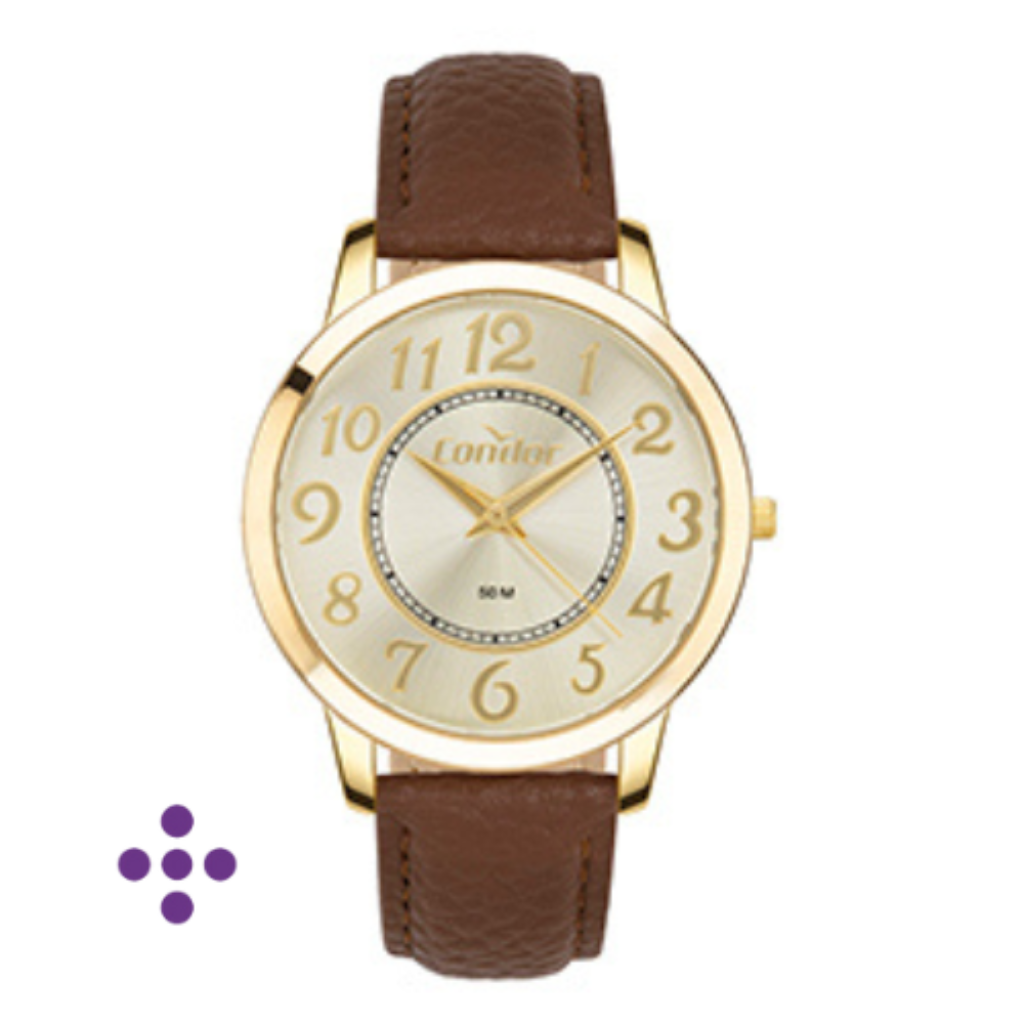 Relógio Condor Feminino Dia A Dia Dourado - CO2035NQY/3X
