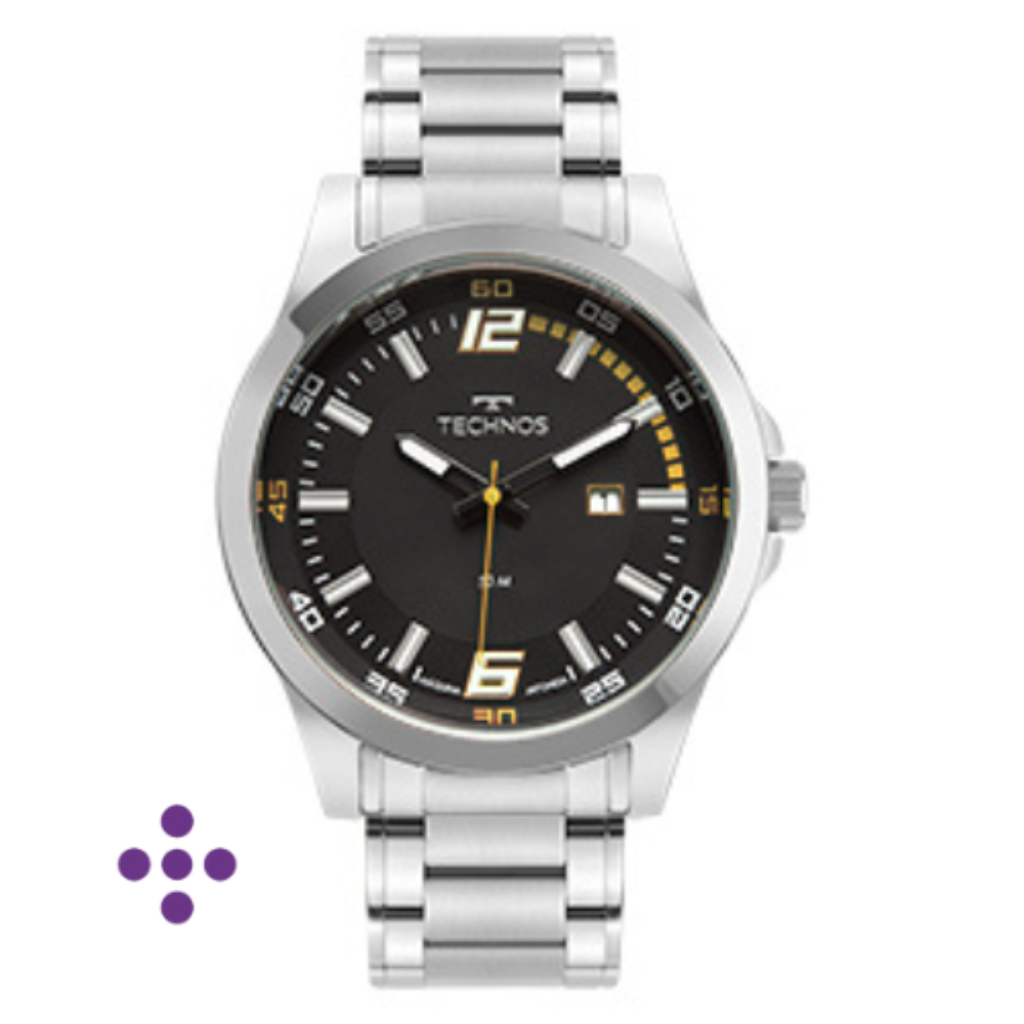 Relógio Technos Masculino Racer Basico Prata - 2115NBB/1E