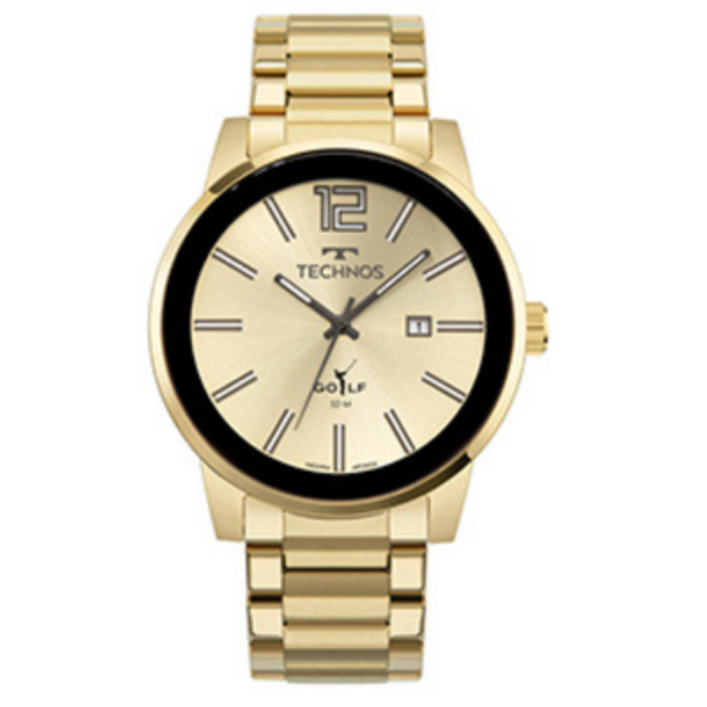 2115TTS/1D Relógio Technos Masculino Golf Dourado