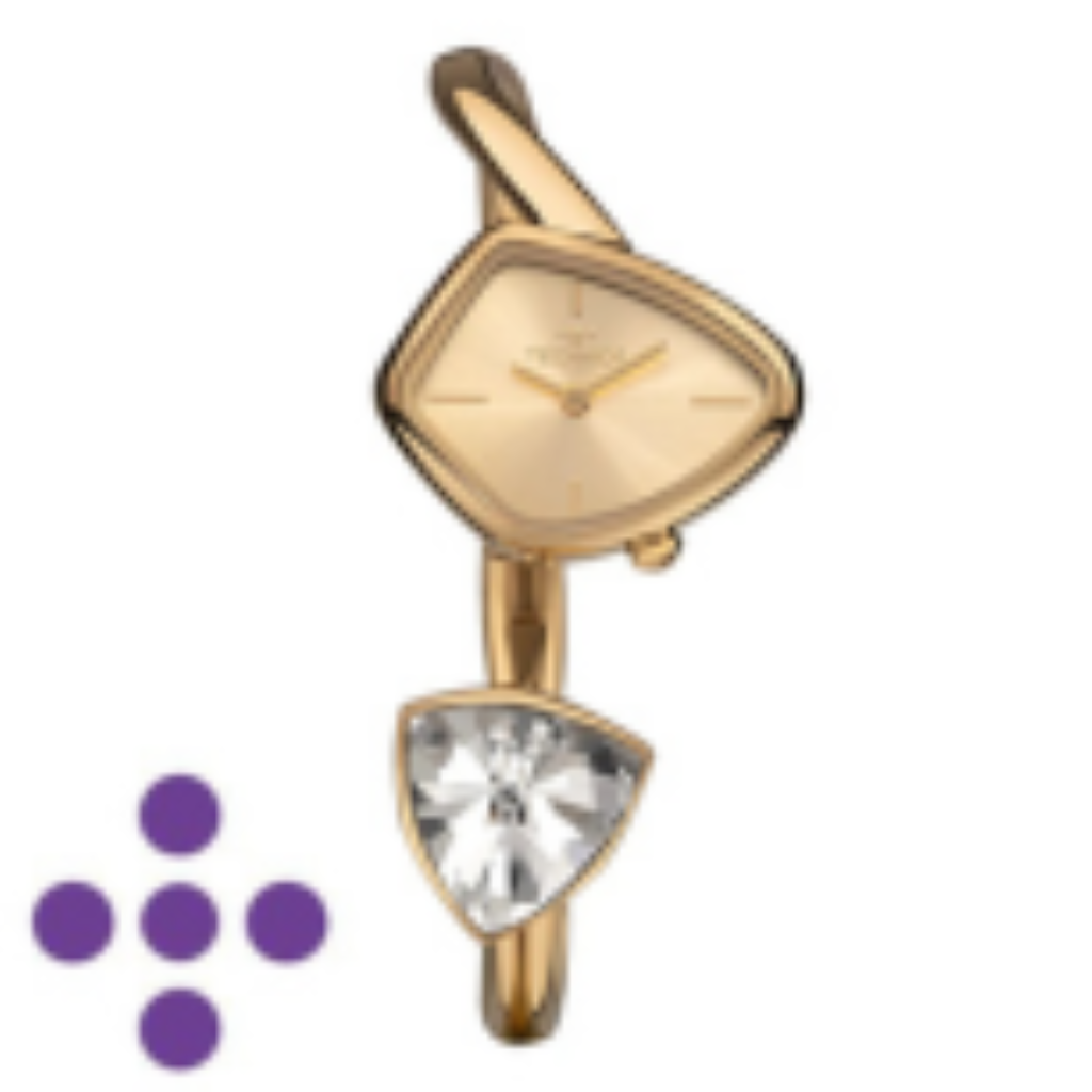 Relógio Technos Feminino Crystal Dourado VX10AC/1X