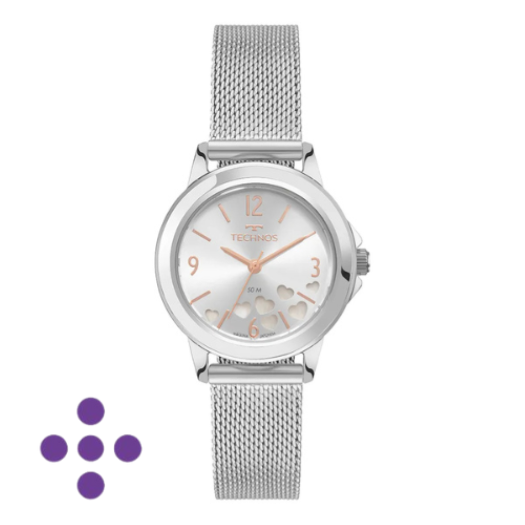 Relógio Technos Feminino Trend Prata 2036NBI/1K