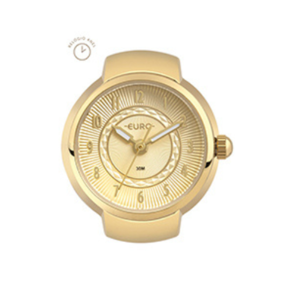 Relógio Anel Euro Feminino Unique Dourado - EU2035YUV/4DI