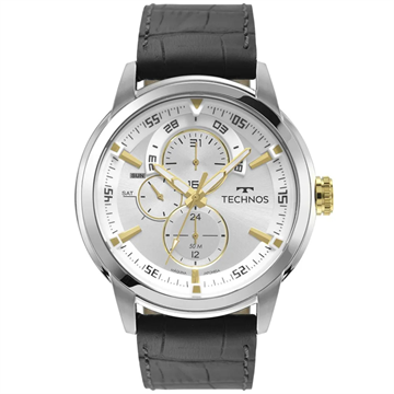 Relógio Technos Masculino Grandtech Prata 6P57AF/0K