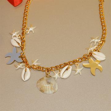 COLAR BUZIOS ESTRELAS
