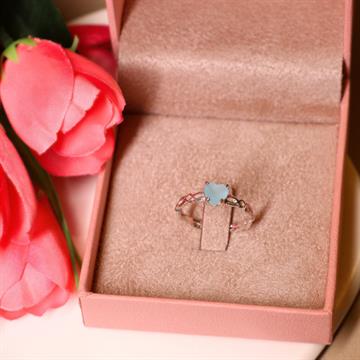 AG ANEL PEDRA CORACAO TRANCADO