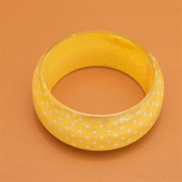 BRACELETE BOLEADO BOLINHAS AMARELO