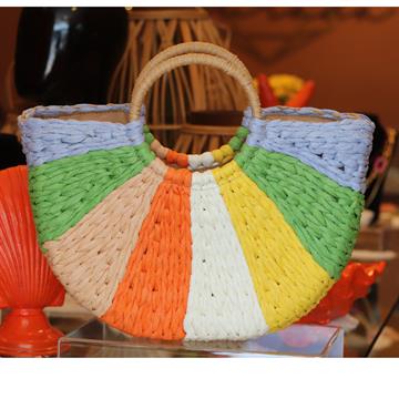 BOLSA RAFIA COLORIDA