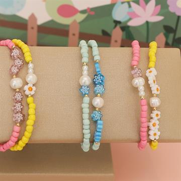 PULSEIRA DUPLA MIÇANGAS PÉROLAS