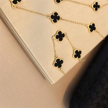 PULSEIRA VAN CLEEF DOURADO PRETO