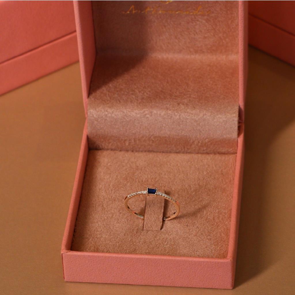 AG ANEL PEDRA AZUL CRAVEJADO