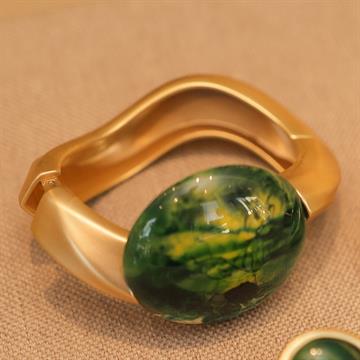 BRACELETE ONDULADO PEDRA