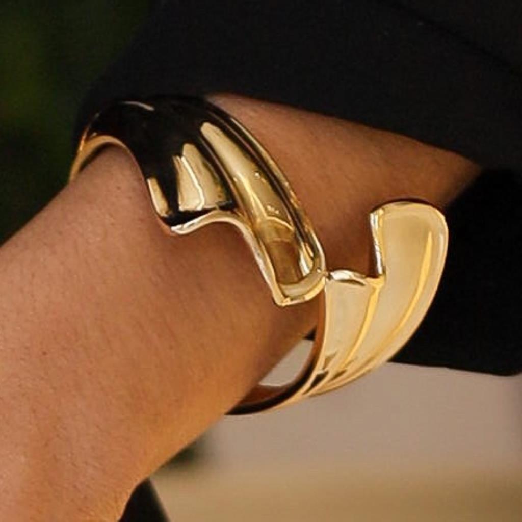 BRACELETE ABERTO DOURADO