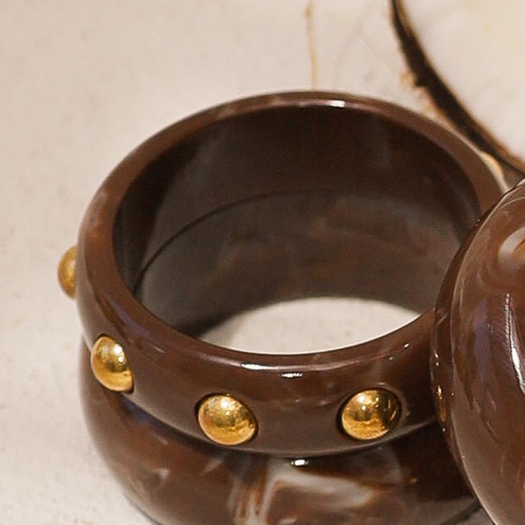 BRACELETE BOLAS DOURADAS