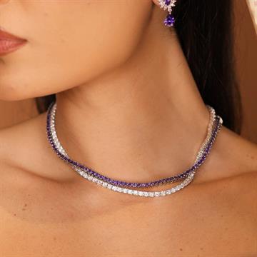 COLAR RIVIERA 3MM ROXO