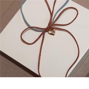 COLAR CHOKER DUPLO JEANS CAMURCA