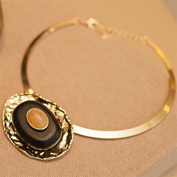 CONJUNTO ARO OVAL PEDRAS