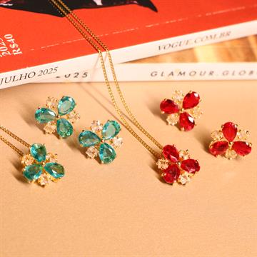 CONJUNTO TREVO PEDRAS