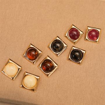 BRINCO QUADRADO PEDRA