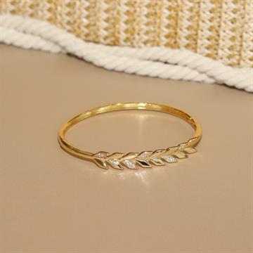 BRACELETE FOLHAS SEMI CRVJ