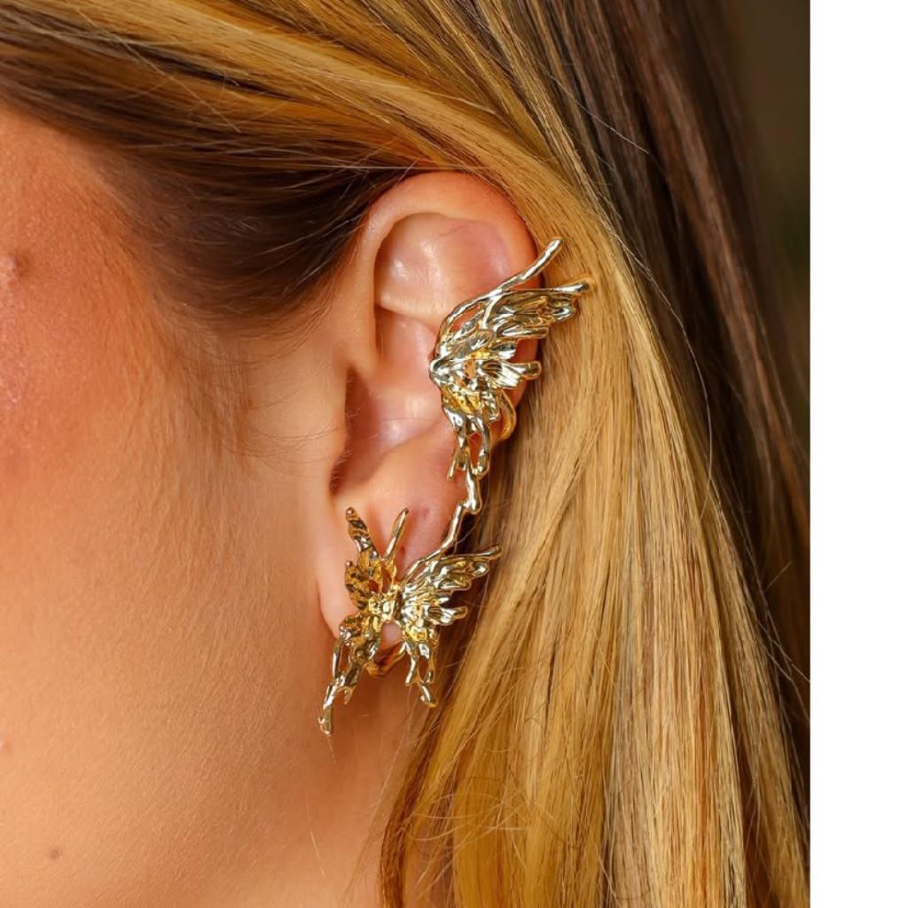 BRINCO EAR CUFF BORBOLETAS