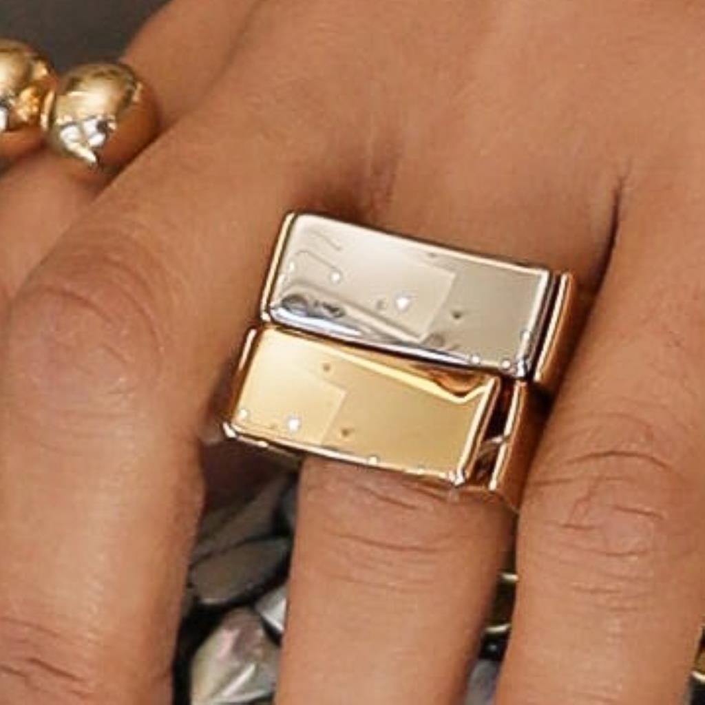 ANEL QUADRADO ELÁSTICO VERNIZ