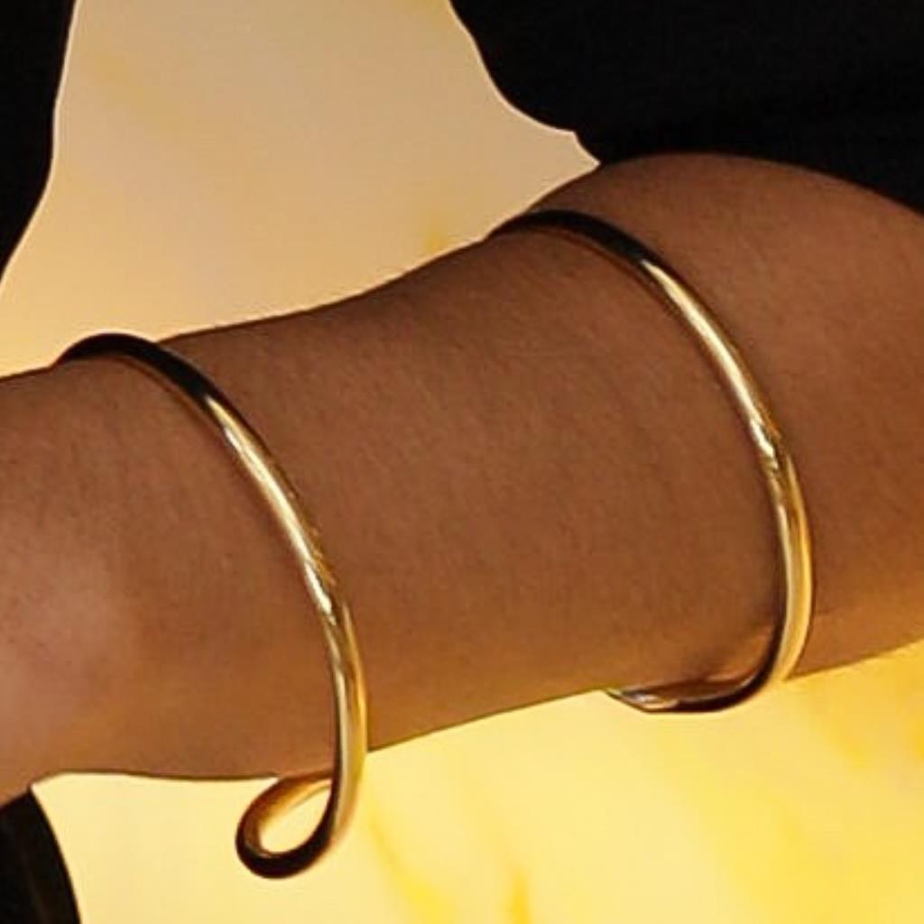 BRACELETE DUAS LINHAS DOURADO