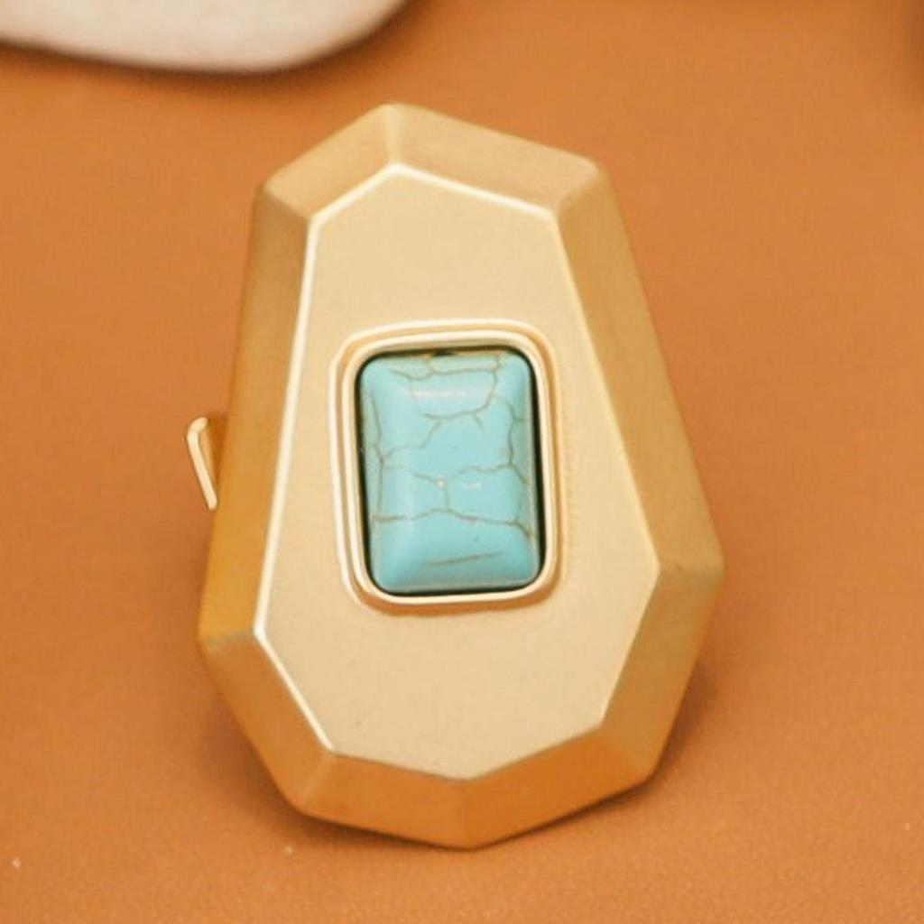 ANEL ELÁSTICO PEDRA TURQUESA