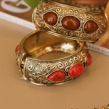 BRACELETE TRABALHADO PEDRAS
