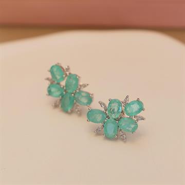 BRINCO EAR CUFF OVAIS TURMALINA