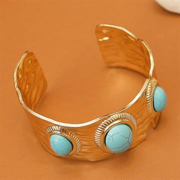 BRACELETE 3 PEDRAS OVAIS