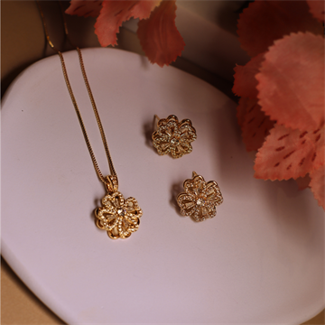 CONJUNTO FLOR CRAVEJADA