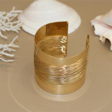 BRACELETE LARGO DOURADO