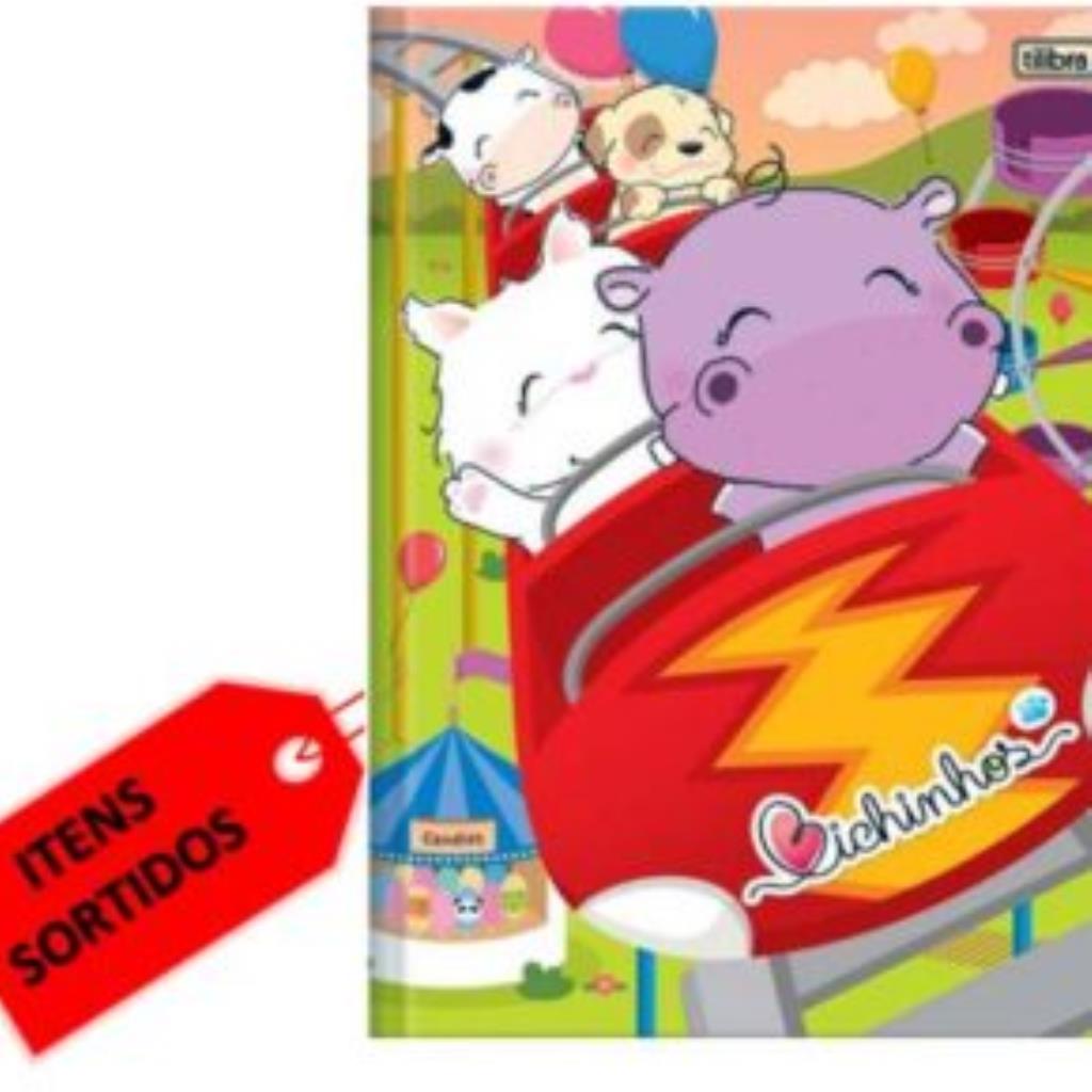 CADERNO BICHINHOS CAPA MOLE 96 FOLHAS TILIBRA