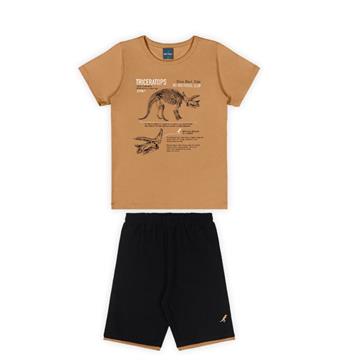 CONJ CAMISETA MALHA BERMUDA MOLETINHO TAM 8 REI REX
