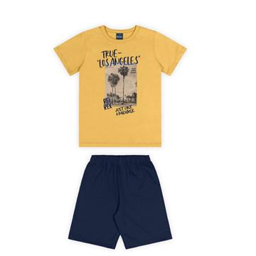 CONJ CAMISETA MALHA BERMUDA MOLETINHO TAM 8 REI REX
