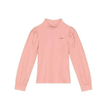BLUSA FEM TAM 01 GOLA ALTA ROSA CARINHOSO