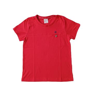 CAMISETA VERMELHO MASC BASICO TAM 2 CARINHOSO
