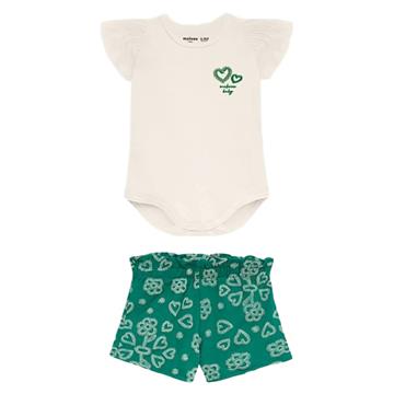 CONJ FEMININO TAM 3 MESES CARINHOSO