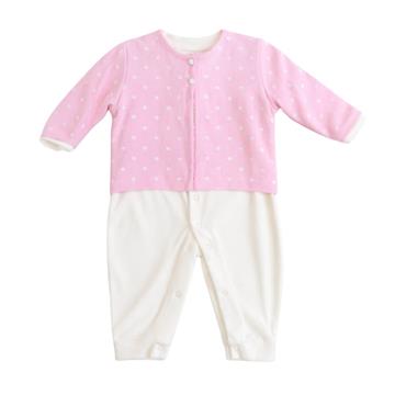 MACACAO FEM M BRANCO C BOLERO ROSA