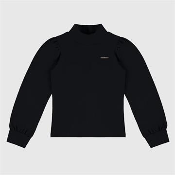 BLUSA FEM TAM 14 GOLA ALTA PRETA CARINHOSO