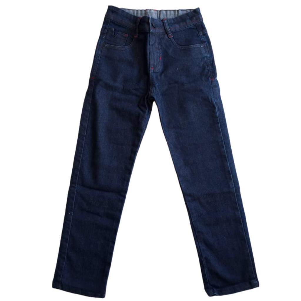 CALCA JEANS MASCULINA COM CINTURA AJUSTAVEL TAM 6 TRAJADINHOS