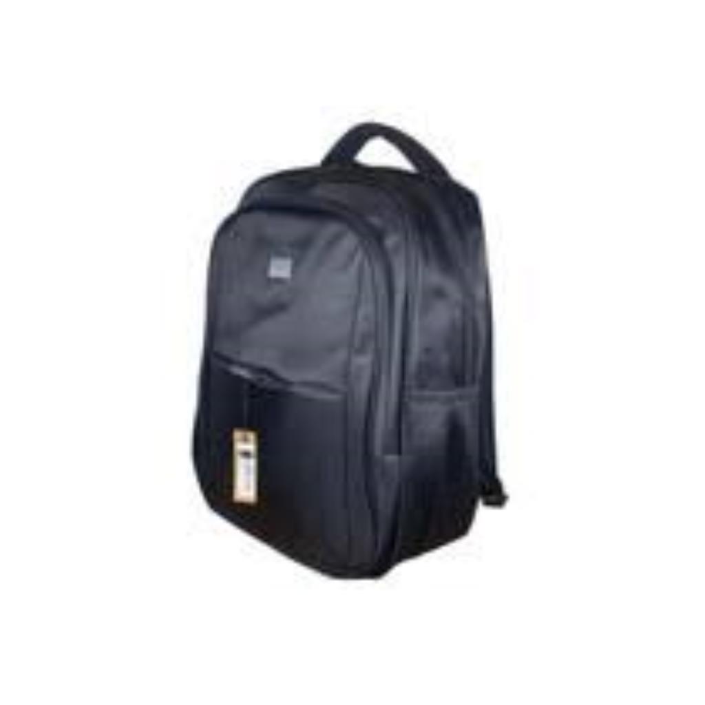 MOCHILA NYLON BOLSO FRONTAL PRETA OG