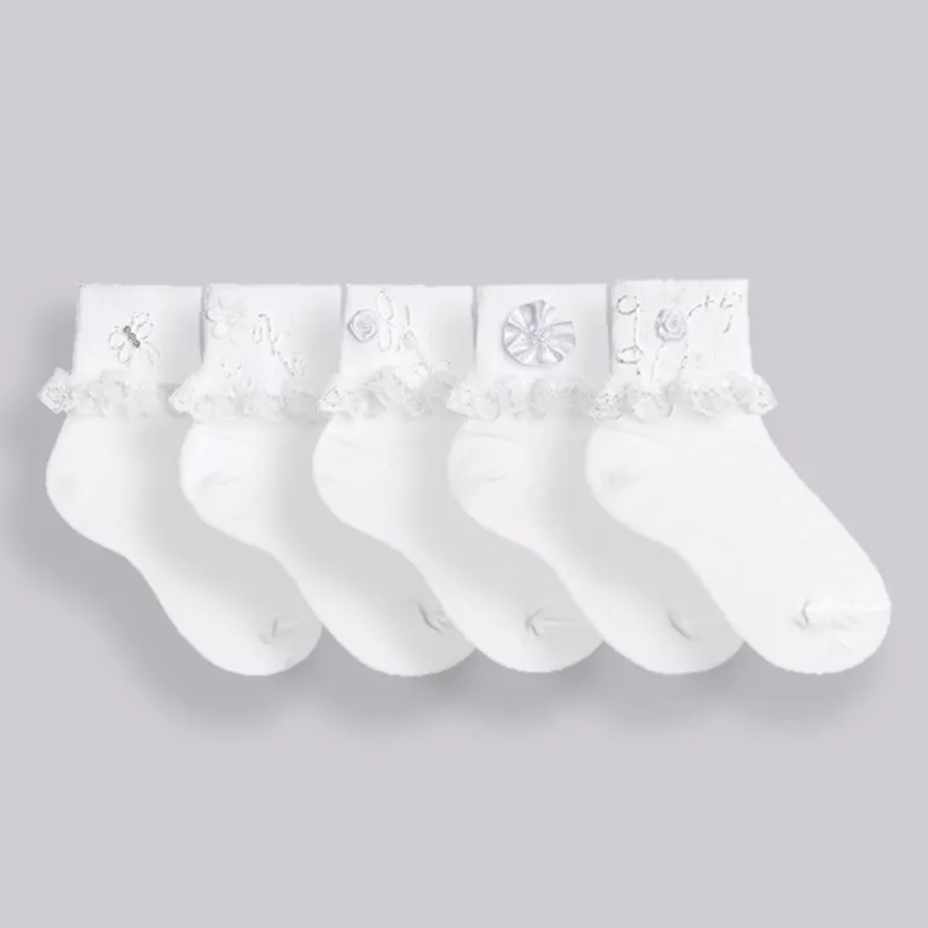 MEIA BABADO BRANCA LUPO 21 A 23