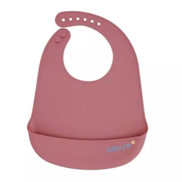 BABADOR DE SILICONE PEGA MIGALHAS ROSA ANTIGO  BABY JOY